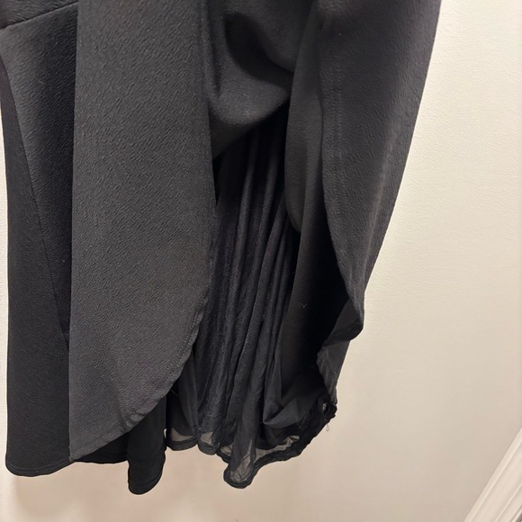 Twik (Simon's) black sleeveless dress with scalloped detailing. - Picture 7 of 9